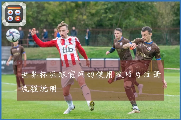 世界杯买球官网的使用技巧与注册流程说明